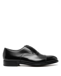 dunkelbraune Leder Oxford Schuhe von Doucal's