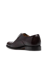 dunkelbraune Leder Oxford Schuhe von Church's