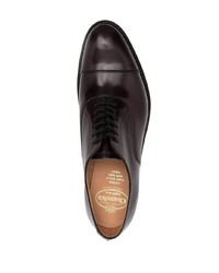 dunkelbraune Leder Oxford Schuhe von Church's