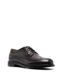 dunkelbraune Leder Oxford Schuhe von Sebago