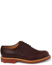 dunkelbraune Leder Oxford Schuhe von Mark McNairy