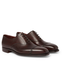 dunkelbraune Leder Oxford Schuhe von George Cleverley