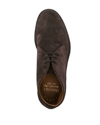 dunkelbraune Leder Oxford Schuhe von Doucal's