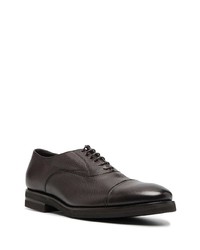 dunkelbraune Leder Oxford Schuhe von Henderson Baracco