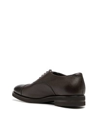 dunkelbraune Leder Oxford Schuhe von Henderson Baracco