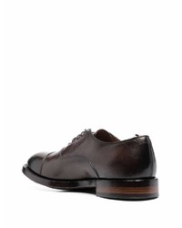 dunkelbraune Leder Oxford Schuhe von Officine Creative