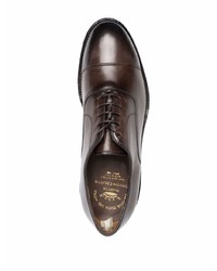 dunkelbraune Leder Oxford Schuhe von Officine Creative