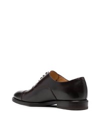 dunkelbraune Leder Oxford Schuhe von Brunello Cucinelli