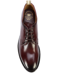 dunkelbraune Leder Oxford Schuhe von Officine Creative