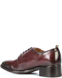 dunkelbraune Leder Oxford Schuhe von Officine Creative