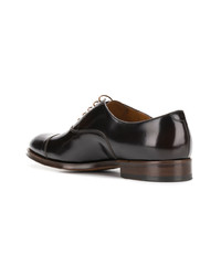 dunkelbraune Leder Oxford Schuhe von Doucal's