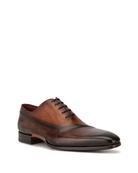 dunkelbraune Leder Oxford Schuhe von Magnanni