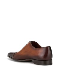 dunkelbraune Leder Oxford Schuhe von Magnanni