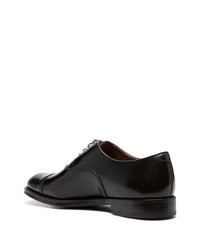 dunkelbraune Leder Oxford Schuhe von Doucal's