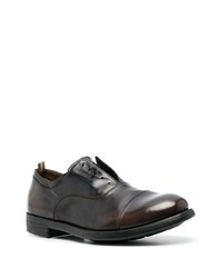 dunkelbraune Leder Oxford Schuhe von Officine Creative