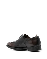 dunkelbraune Leder Oxford Schuhe von Officine Creative