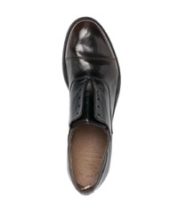 dunkelbraune Leder Oxford Schuhe von Officine Creative