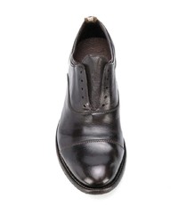 dunkelbraune Leder Oxford Schuhe von Officine Creative