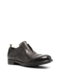 dunkelbraune Leder Oxford Schuhe von Officine Creative