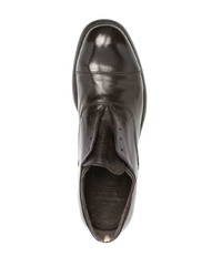 dunkelbraune Leder Oxford Schuhe von Officine Creative