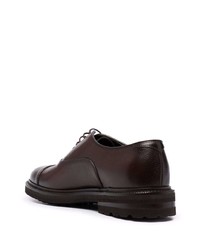 dunkelbraune Leder Oxford Schuhe von Henderson Baracco