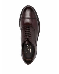 dunkelbraune Leder Oxford Schuhe von Henderson Baracco