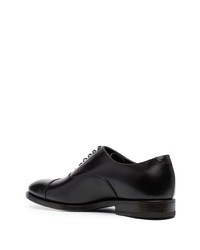 dunkelbraune Leder Oxford Schuhe von Henderson Baracco