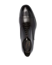 dunkelbraune Leder Oxford Schuhe von Henderson Baracco