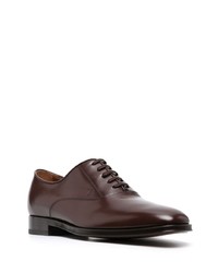 dunkelbraune Leder Oxford Schuhe von Tod's