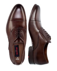 dunkelbraune Leder Oxford Schuhe von Lloyd