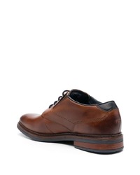 dunkelbraune Leder Oxford Schuhe von Bugatti