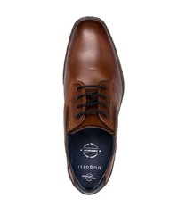 dunkelbraune Leder Oxford Schuhe von Bugatti