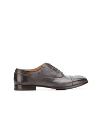 dunkelbraune Leder Oxford Schuhe von Maison Margiela