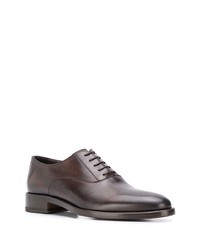 dunkelbraune Leder Oxford Schuhe von Scarosso