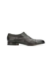dunkelbraune Leder Oxford Schuhe von Moreschi