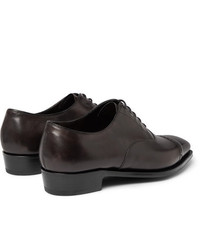 dunkelbraune Leder Oxford Schuhe von George Cleverley