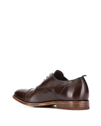 dunkelbraune Leder Oxford Schuhe von Moma