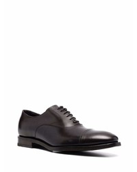 dunkelbraune Leder Oxford Schuhe von Henderson Baracco