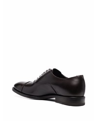 dunkelbraune Leder Oxford Schuhe von Henderson Baracco