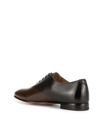 dunkelbraune Leder Oxford Schuhe von Francesco Russo