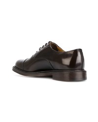 dunkelbraune Leder Oxford Schuhe von Church's