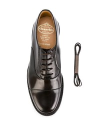 dunkelbraune Leder Oxford Schuhe von Church's