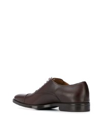 dunkelbraune Leder Oxford Schuhe von Scarosso