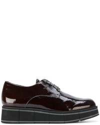 dunkelbraune Leder Oxford Schuhe von Paloma Barceló