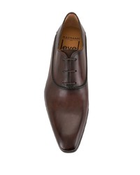 dunkelbraune Leder Oxford Schuhe von Magnanni