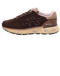 dunkelbraune Leder Oxford Schuhe von Premiata