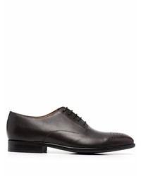 dunkelbraune Leder Oxford Schuhe von PS Paul Smith