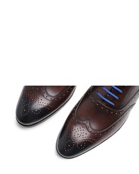 dunkelbraune Leder Oxford Schuhe von SHOEPASSION
