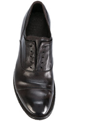 dunkelbraune Leder Oxford Schuhe von Officine Creative