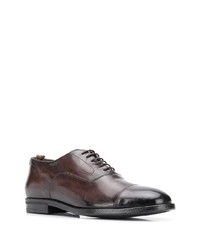 dunkelbraune Leder Oxford Schuhe von Officine Creative